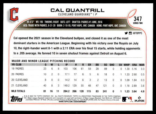 Back of Card