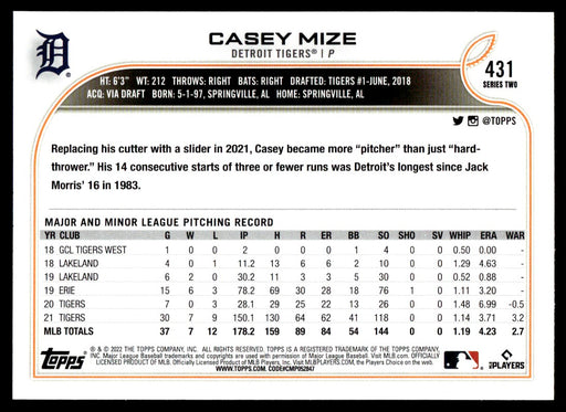 Back of Card