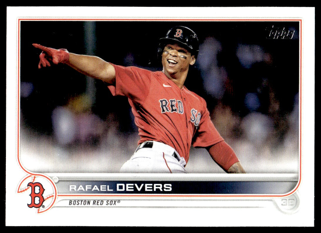 ORIGINAL Rafael Devers Boston Red Sox Topps player Jersey 