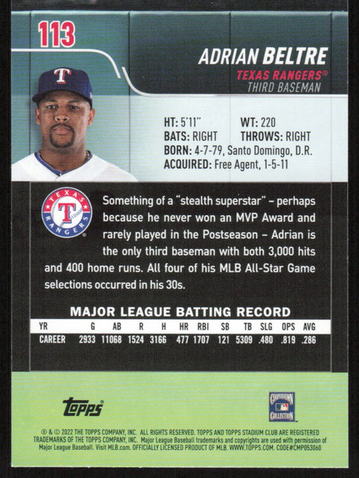 Back of Card