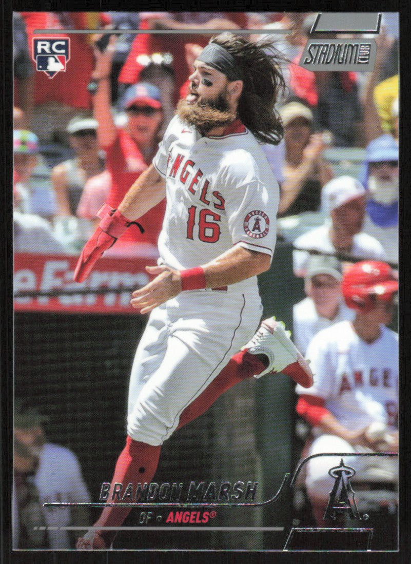 Autographed Brandon Marsh Los Angeles Angels 2022 Topps Card