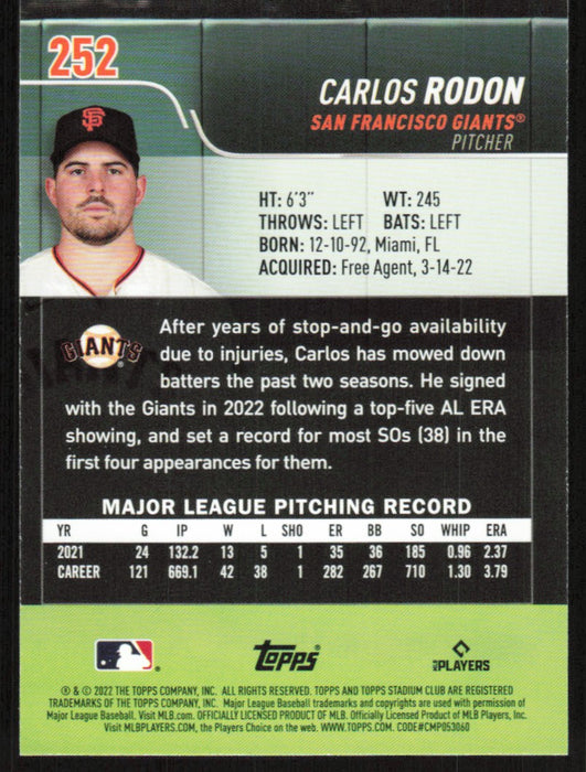 Back of Card