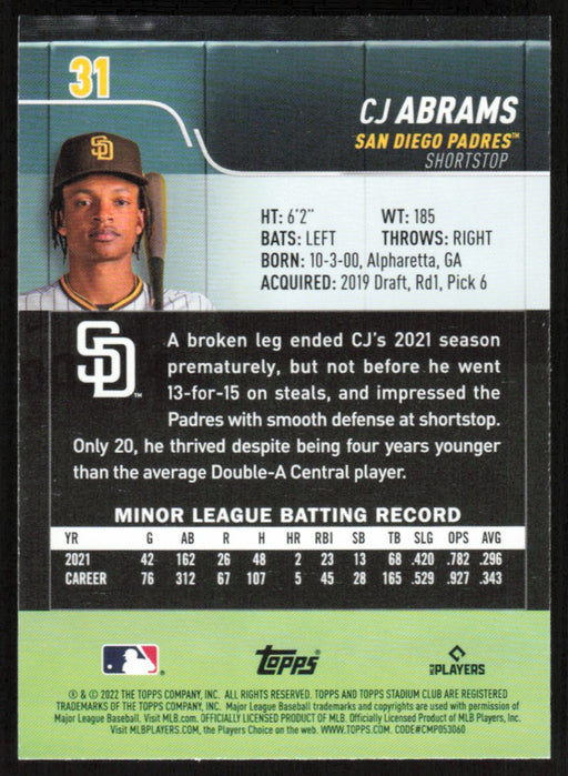 Back of Card