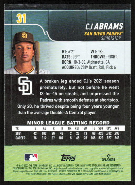 Back of Card