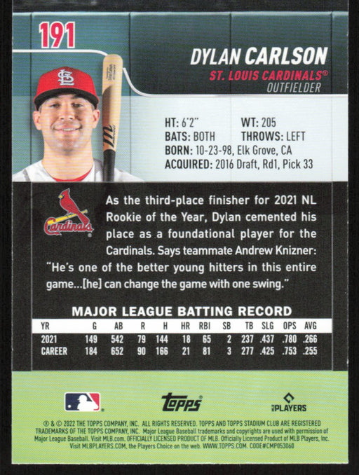 Back of Card