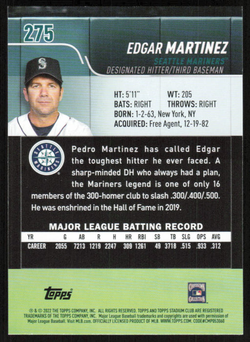 Edgar Martinez (Hall of Fame) Baseball Cards