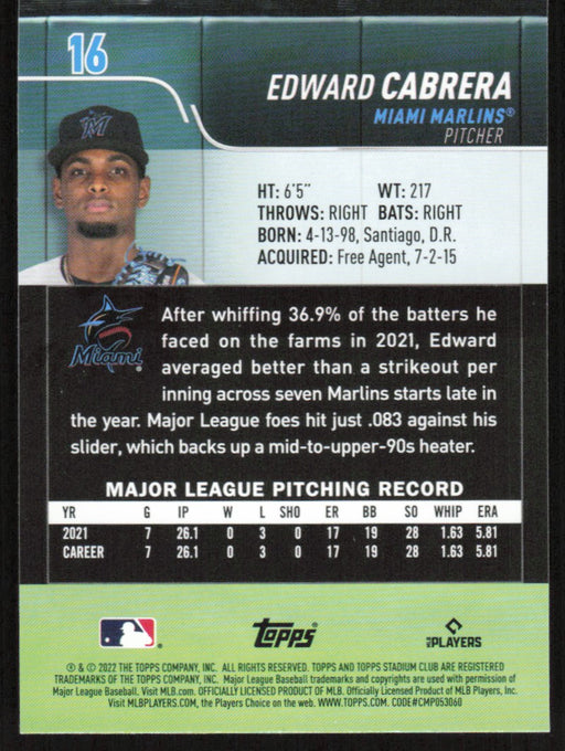 Back of Card