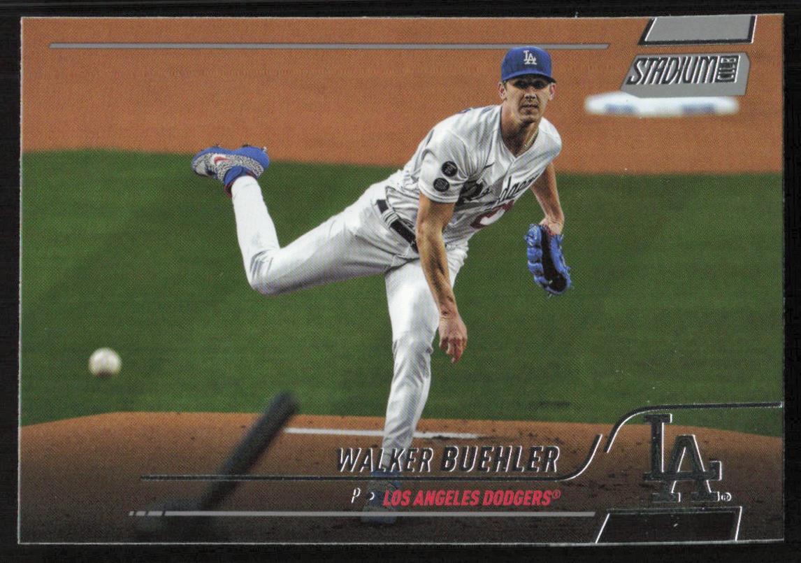 Walker Buehler baseball card Rookie (Los Angeles Dodgers Pitcher