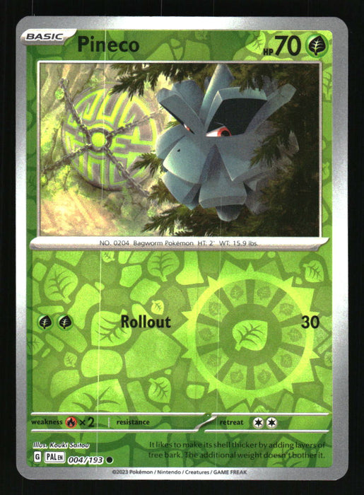 Pineco 2023 Pokemon Paldea Evolved Front of Card