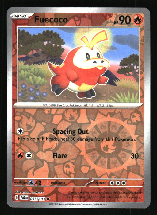 Fuecoco 2023 Pokemon Paldea Evolved Front of Card