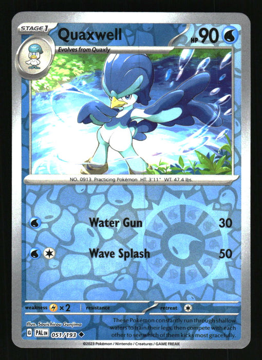 Quaxwell 2023 Pokemon Paldea Evolved Front of Card