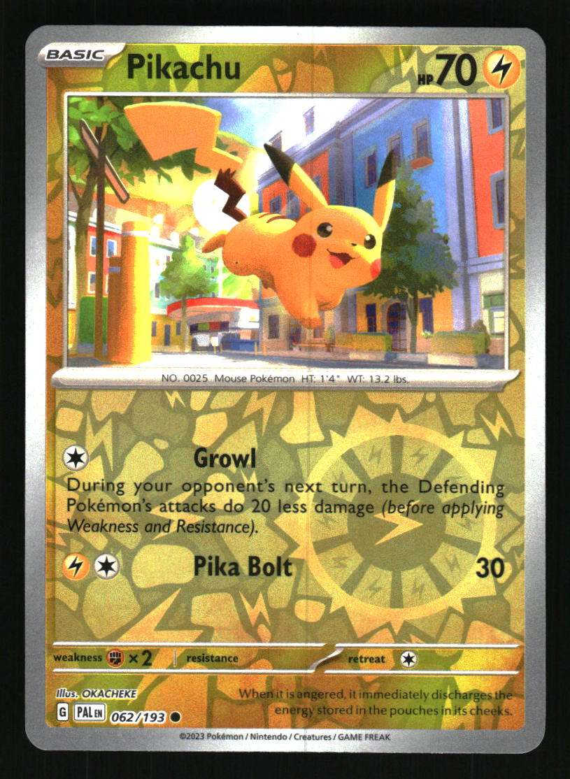 2023 Pokemon Paldea Evolved # 62 Pikachu Reverse Holo Common — Collectible  Craze America