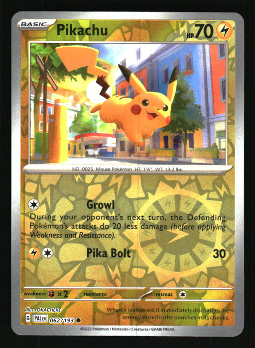 Pikachu 2023 Pokemon Paldea Evolved Front of Card