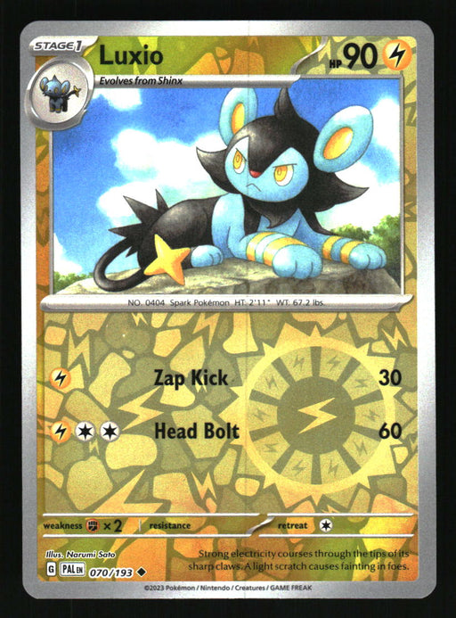 Luxio 2023 Pokemon Paldea Evolved Front of Card