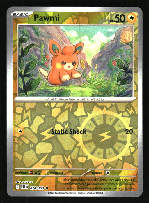 Pawmi 2023 Pokemon Paldea Evolved Front of Card