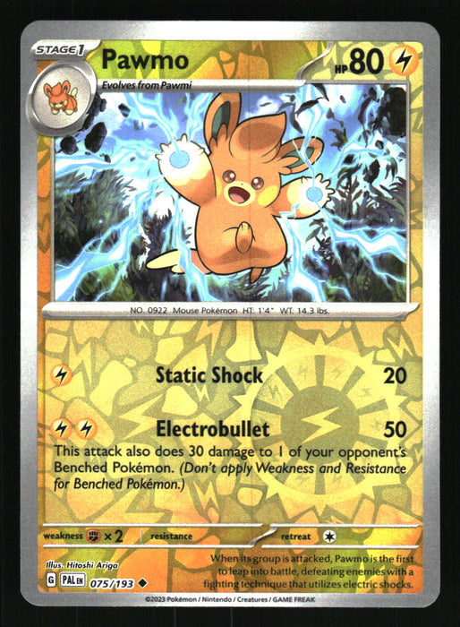 Pawmo 2023 Pokemon Paldea Evolved Front of Card