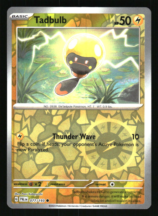 Tadbulb 2023 Pokemon Paldea Evolved Front of Card