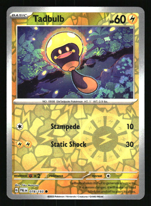 Tadbulb 2023 Pokemon Paldea Evolved Front of Card