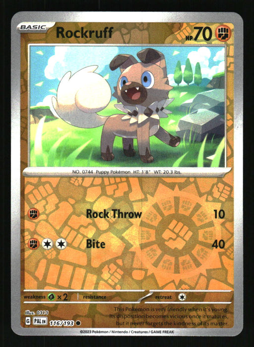 Rockruff 2023 Pokemon Paldea Evolved Front of Card