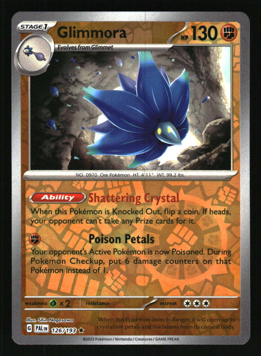 Glimmora 2023 Pokemon Paldea Evolved Front of Card