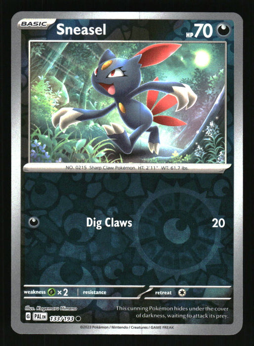 Sneasel 2023 Pokemon Paldea Evolved Front of Card