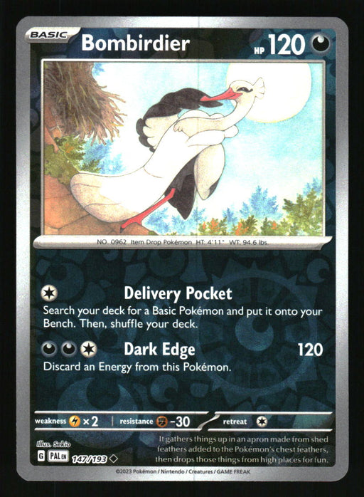 Bombirdier 2023 Pokemon Paldea Evolved Front of Card