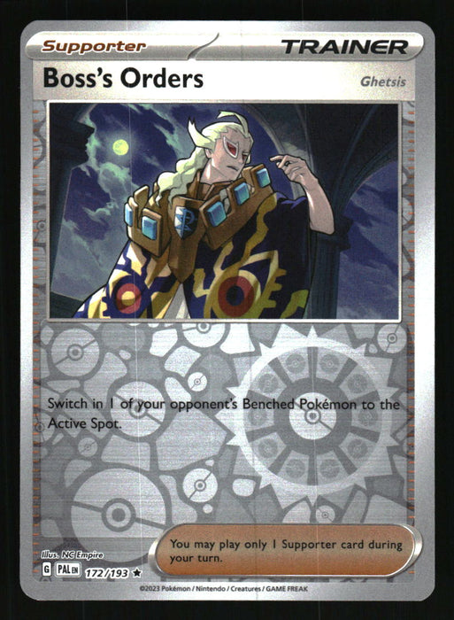 Boss's Orders 2023 Pokemon Paldea Evolved Front of Card