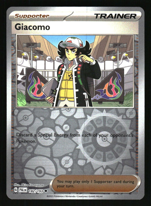 Giacomo 2023 Pokemon Paldea Evolved Front of Card