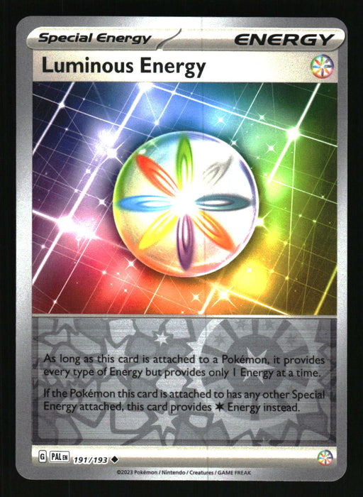 Luminous Energy 2023 Pokemon Paldea Evolved Front of Card