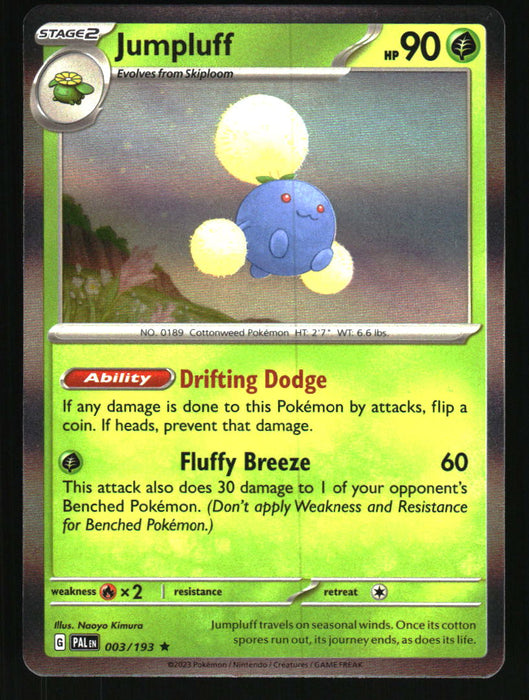 Jumpluff 2023 Pokemon Paldea Evolved Front of Card