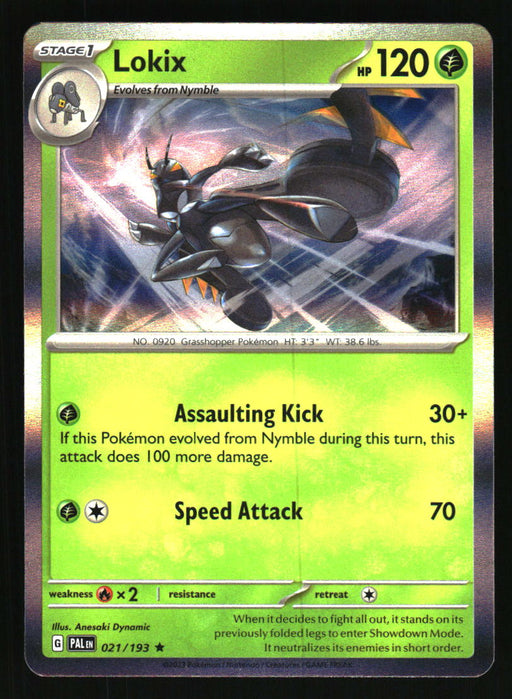 Lokix 2023 Pokemon Paldea Evolved Front of Card