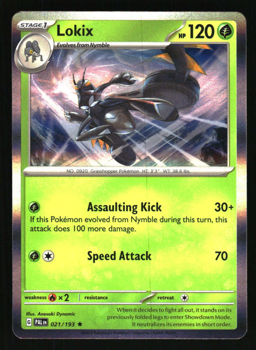 Lokix 2023 Pokemon Paldea Evolved Front of Card