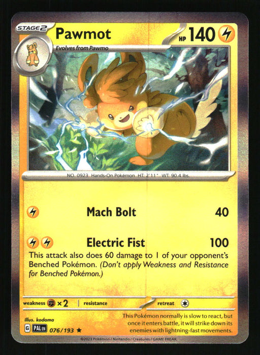 Pawmot 2023 Pokemon Paldea Evolved Front of Card