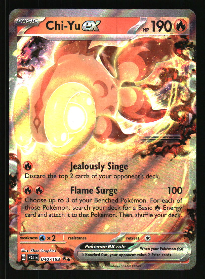 2023 Pokemon Paldea Evolved # 40 Chi-Yu ex Double Rare