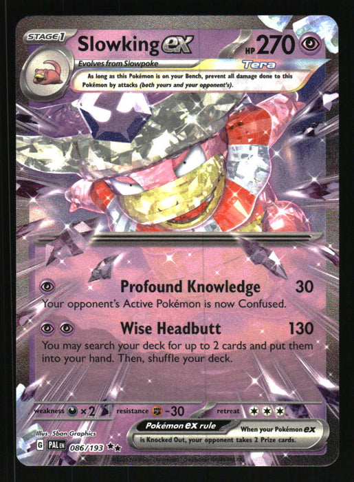 2023 Pokemon Paldea Evolved # 86 Slowking ex Double Rare Collectible Craze America 2023 Pokemon Paldea Evolved # 86 Slowking ex Double Rare Collectible Craze America