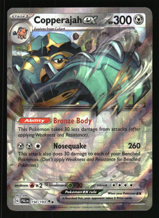 2023 Pokemon Paldea Evolved # 150 Copperajah ex Double Rare Collectible Craze America 2023 Pokemon Paldea Evolved # 150 Copperajah ex Double Rare Collectible Craze America