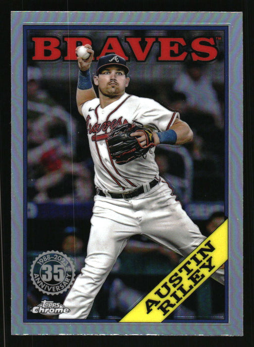 Austin Riley 2023 Topps Chrome Front of Card