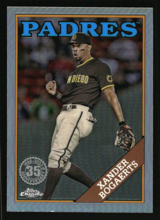 Xander Bogaerts 2023 Topps Chrome Front of Card