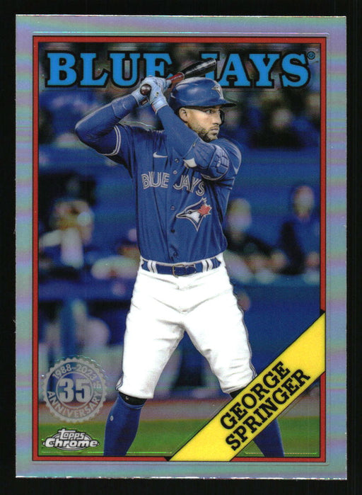 George Springer 2023 Topps Chrome Front of Card