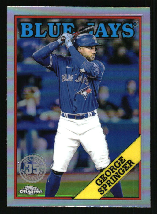 George Springer 2023 Topps Chrome Front of Card