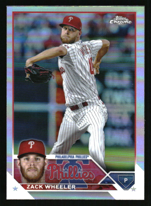 Zack Wheeler 2023 Topps Chrome Front of Card