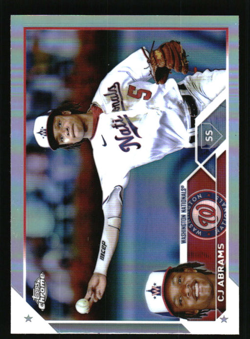 CJ Abrams 2023 Topps Chrome Front of Card