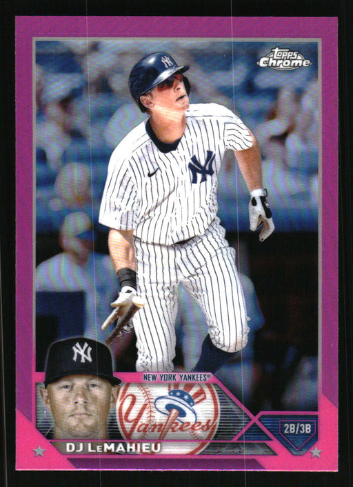 DJ LeMahieu 2023 Topps Chrome Front of Card