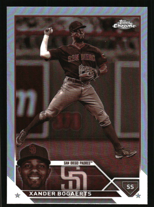 Xander Bogaerts 2023 Topps Chrome Front of Card