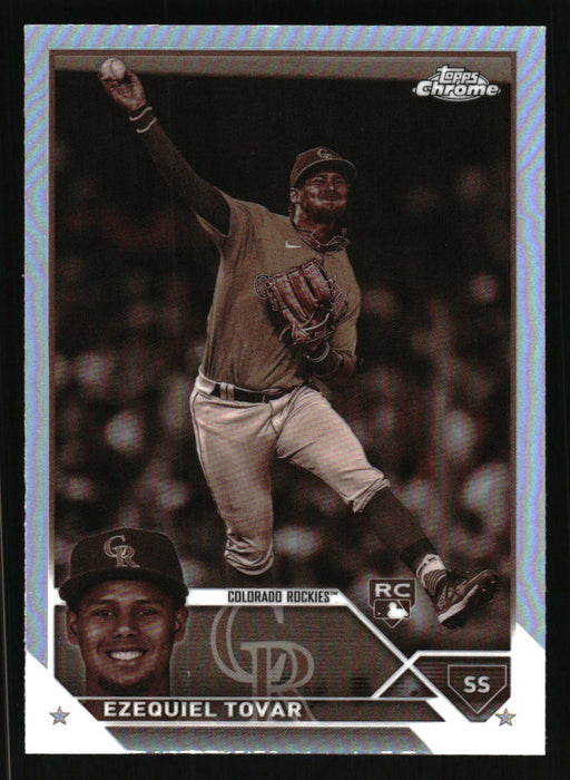 Ezequiel Tovar 2023 Topps Chrome Front of Card