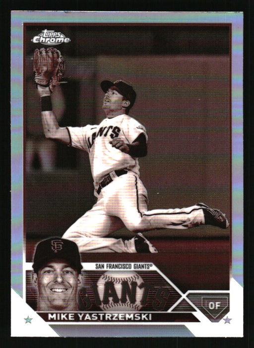 Mike Yastrzemski 2023 Topps Chrome Front of Card