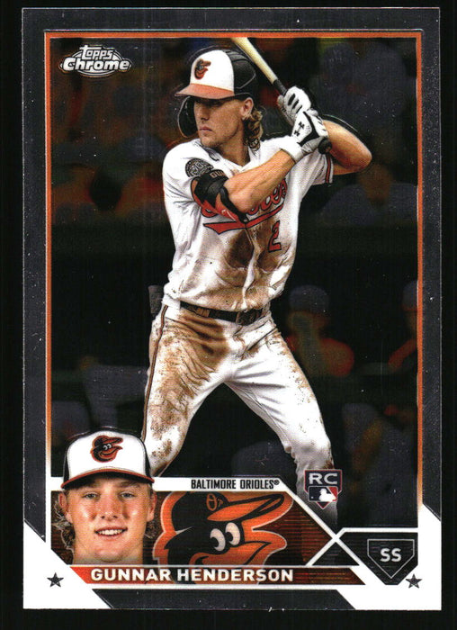 Gunnar Henderson 2023 Topps Chrome Front of Card