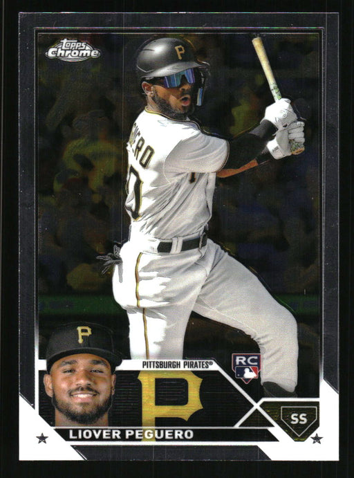 Liover Peguero 2023 Topps Chrome Front of Card