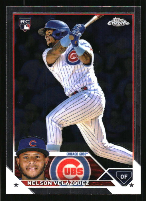 Nelson Velazquez 2023 Topps Chrome Front of Card