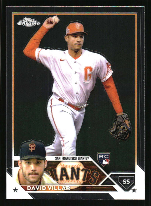 David Villar 2023 Topps Chrome Front of Card